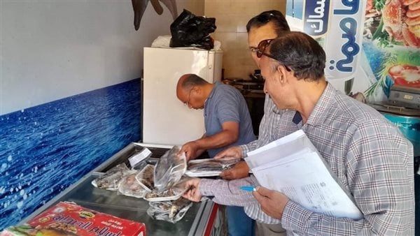 ضبط نصف طن أسماك مملحة ولحوم ودواجن فاسدة