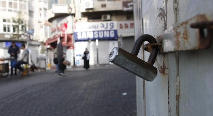 اضراب شامل يعم جنين حدادا على روح الشهيد خمايسي