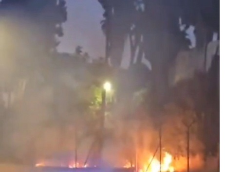 مستوطنون يلقون المواد المشتعلة باتجاه”الأونروا”في القدس للمرة الثانية..