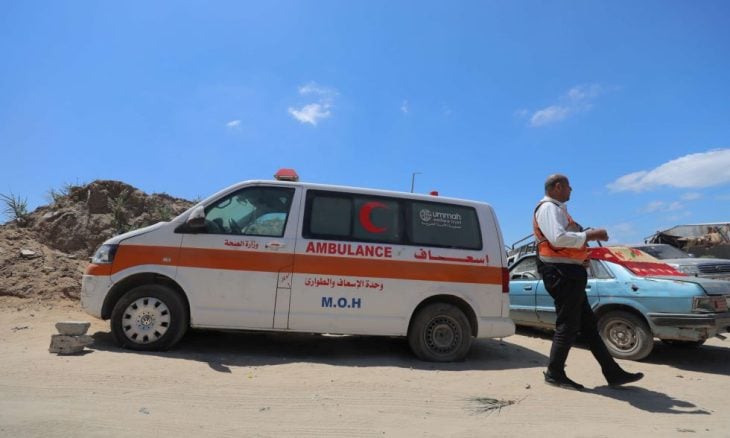 “الهلال الأحمر”: مركبات الإسعاف التابعة لنا في شمالي غزة توقفت