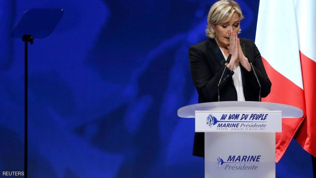 بعد إدانتها باختلاس أموال والسجن اربع سنوات.. لوبن تعتبر أن الحكم الصادر بحقها “قرار سياسي”