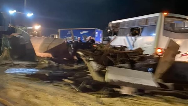 إصابة 22 عاملا في انقلاب أتوبيس بالمنوفية