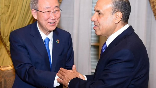 عبد العاطي يستعرض مع بان كي مون جهود مصر لدعم السلام والأزمة الإنسانية في غزة