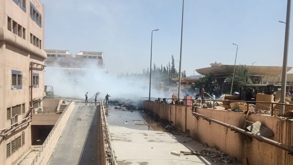 إخماد حريق في مصنع الشرقية للدخان بمدينة 6 أكتوبر.. صور