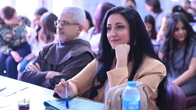 أميرة سليم عضو لجنة تحكيم في مسابقة اكتشاف المواهب بالمركز الكاثوليكي