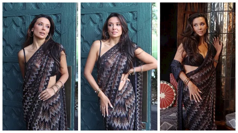 بـ الزي الهندي.. إميلي شاه تخطف الأنظار من أحدث ظهور في لوس أنجلوس