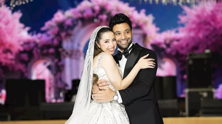 بعد الزواج.. أحمد جمال يحتفل بعيد ميلاد زوجته فرح الموجي