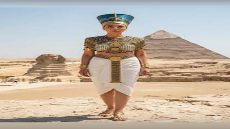 قبل افتتاح المتحف المصري الكبير.. الراقصة دينا بالزي الفرعوني