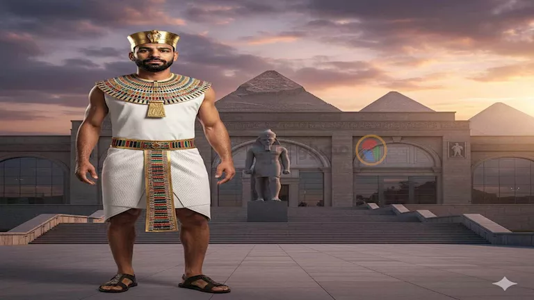 5 صور لنجوم كرة القدم بالزي الفرعوني