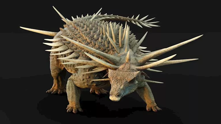 يمتلك دروعا وأسلحة.. 8 صور لأقدم وأغرب ديناصور في العالم