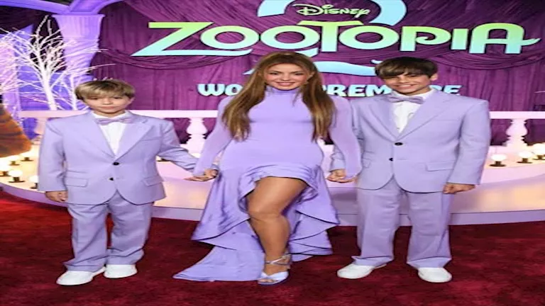 “فستان بالون الموف”.. شاكيرا تخطف الأنظار مع أولادها بالعرض الخاص لفي