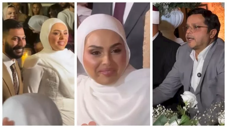 عقد قران فريدة محمد هنيدي