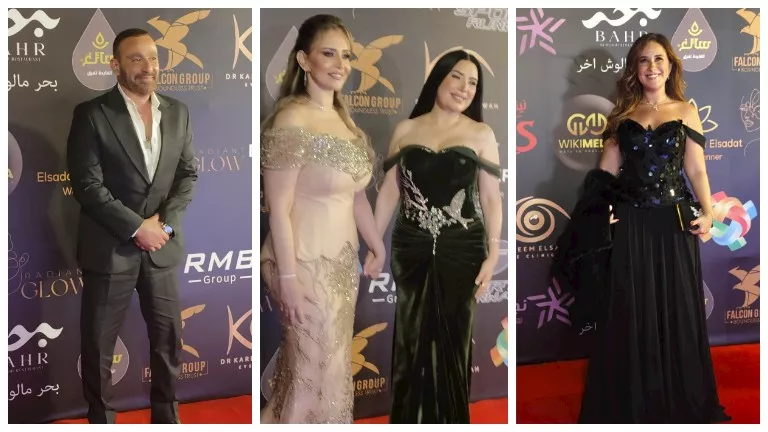 السقا وعبير صبري وشيري عادل.. 10 صور للنجوم على ريد كاربت ملتقى التميز