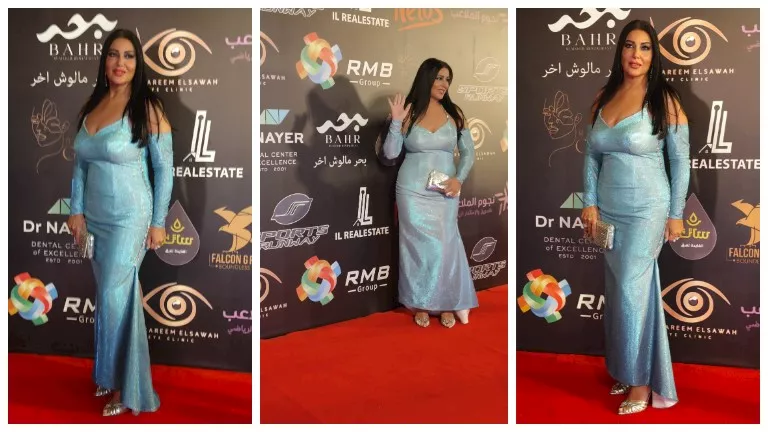 بفستان جريء.. سمية الخشاب تخطف الأنظار على ريد كاربت ملتقى التميز والإ
