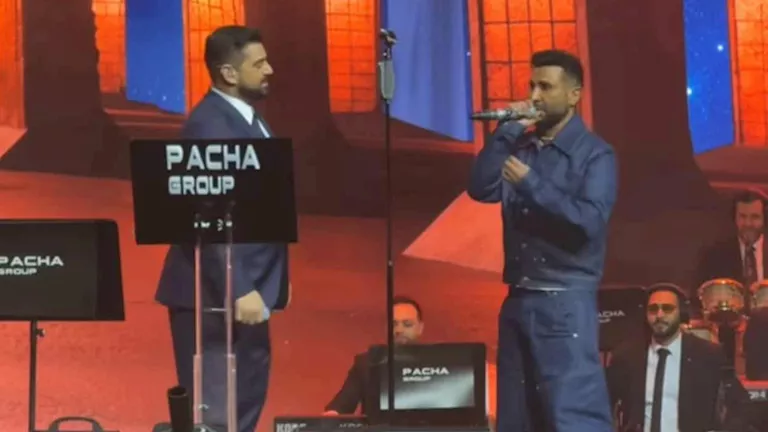 تامر عاشور وأحمد سعد وآدم في تريو بموسم الكويت