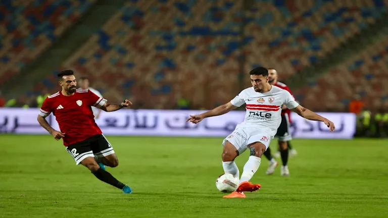 مشادة بين دونجا وحسام عبد المجيد في مباراة الزمالك وطلائع الجيش (صور)