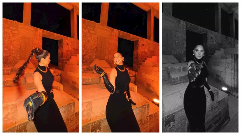 “إطلالة شتوية”.. رنا رئيس تنشر صورًا من داخل أحد المناطق الأثرية