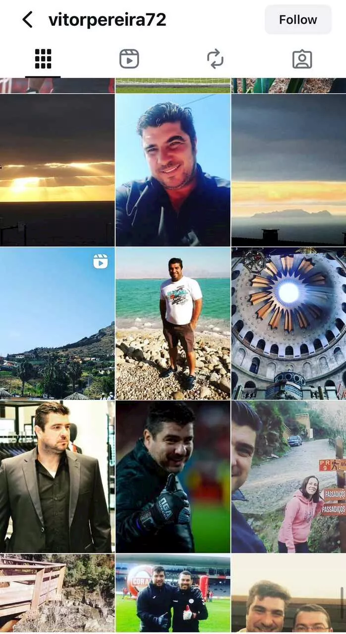 فيتور بيريرا مدرب حراس الزمالك يحذف صوره بقميص نادي مكابي تل أبيب