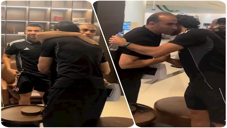 استقبال حار.. سيد عبد الحفيظ يصل إلى مقر بعثة الأهلي (فيديو)