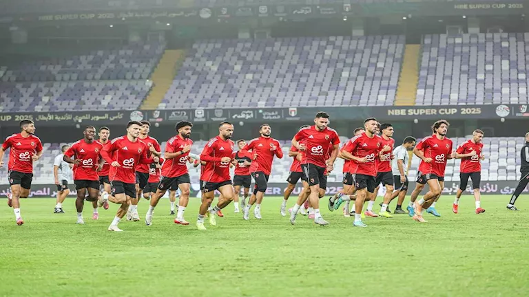 كواليس مران الأهلي الختامي استعدادا لمواجهة سيراميكا كليوباترا