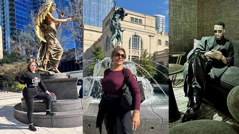 18 صورة لنجوم الفن أثناء تواجدهم في أمريكا