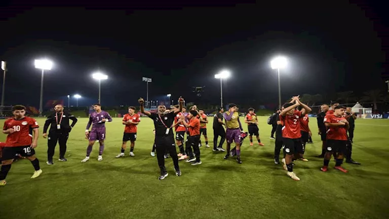 15 صورة لاحتفال لاعبي منتخب مصر للناشئين بعد التعادل مع فنزويلا