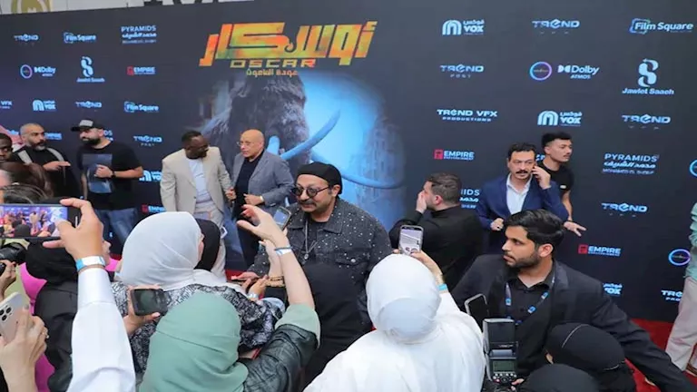 هنادي مهنا ومحمد ثروت.. نجوم أوسكار: عودة الماموث” يحتفلون بعرض الفيل