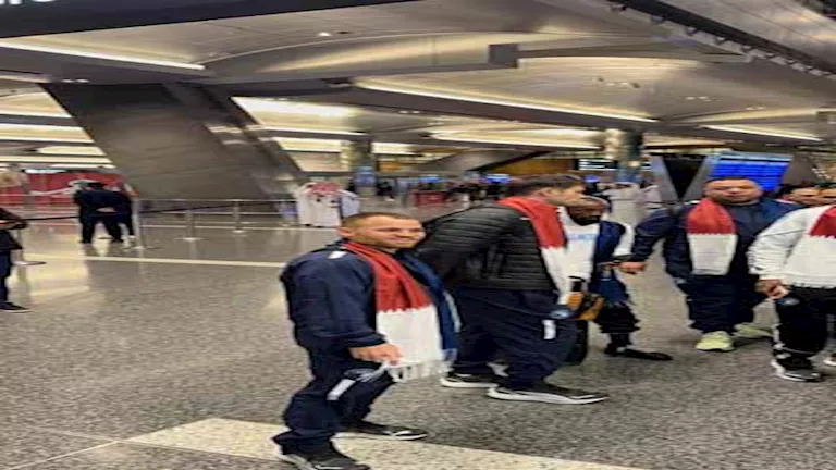 5 صور لوصول بعثة بيراميدز إلى قطر استعدادا للمشاركة في كأس الإنتركونتي