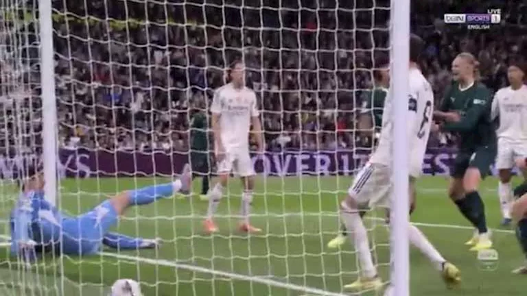 فيديو أهداف الشوط الأول من مباراة ريال مدريد ومانشستر سيتي في دوري أبط