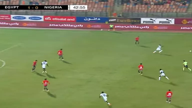 فيديو أهداف الشوط الأول من مباراة مصر ونيجيريا الودية