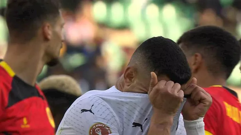 ملخص الشوط الأول من مباراة منتخب مصر وأنجولا في كأس الأمم الأفريقية