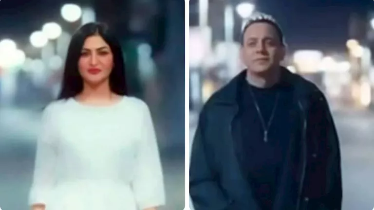 مصطفى قمر يظهر لأول مرة مع زوجته في كليب “مش هاشوفك”