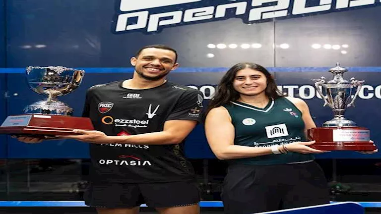 10 صور ترصد تتويج مصطفى عسل ونور الشربيني ببطولة هونج كونج للاسكواش