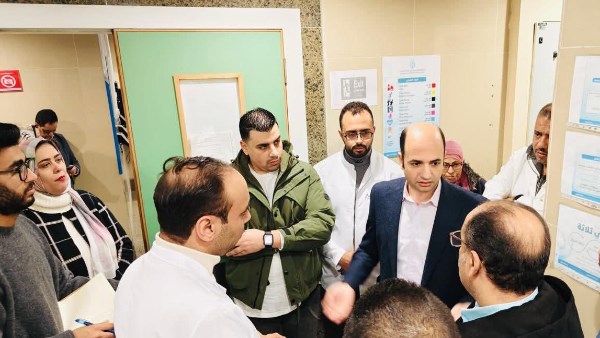 جولة تفقدية لرئيس رعاية بورسعيد بمستشفى السلام لمتابعة تطوير وحدة العلاج الطبيعي وتوسعة قسم الطوارئ