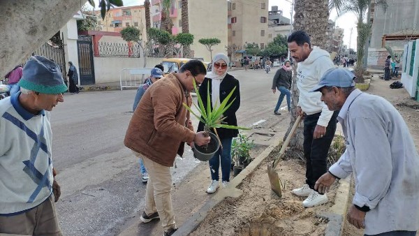 مبادرات لتشجير المدارس والمنشآت الصحية في دمياط