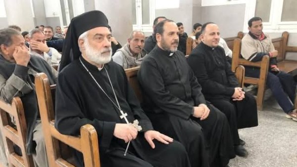 الأنبا باسيليوس يترأس يوم الخادم بكنيسة السيدة العذراء بالحواصلية