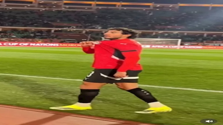 7 صور احتفال محمد هاني بالفوز على كوت ديفوار في كأس أمم أفريقيا