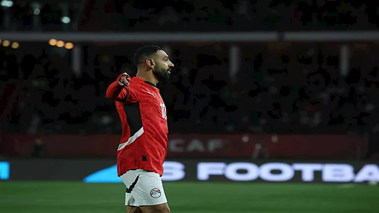 احتفال خاص من محمد صلاح بتأهل منتخب مصر لنصف نهائي أمم أفريقيا