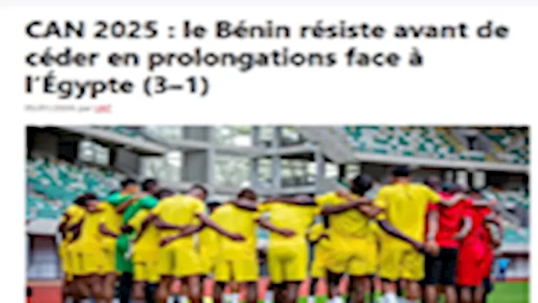 كيف علقت صحف بنين على الهزيمة من منتخب مصر؟