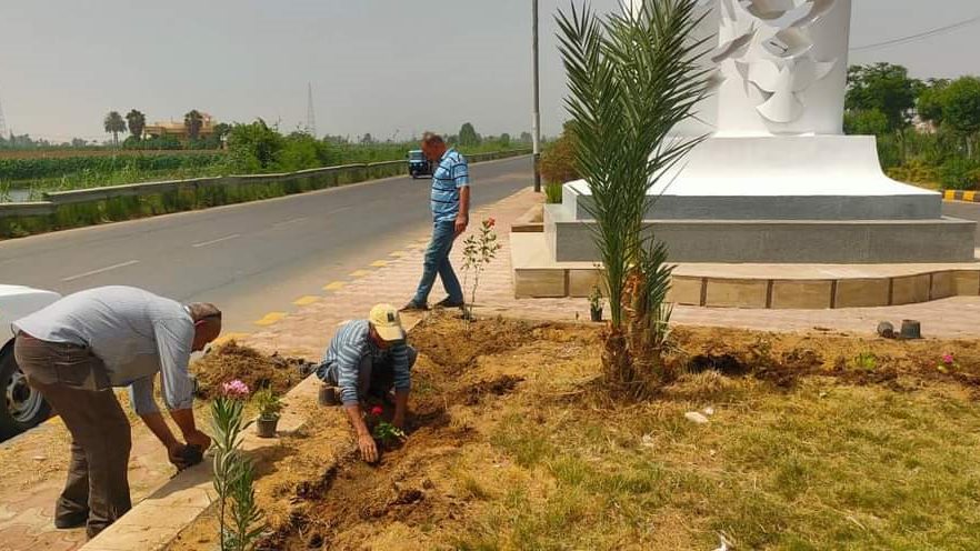 غرس 150 شجرة مثمرة وزينة لدعم البيئة