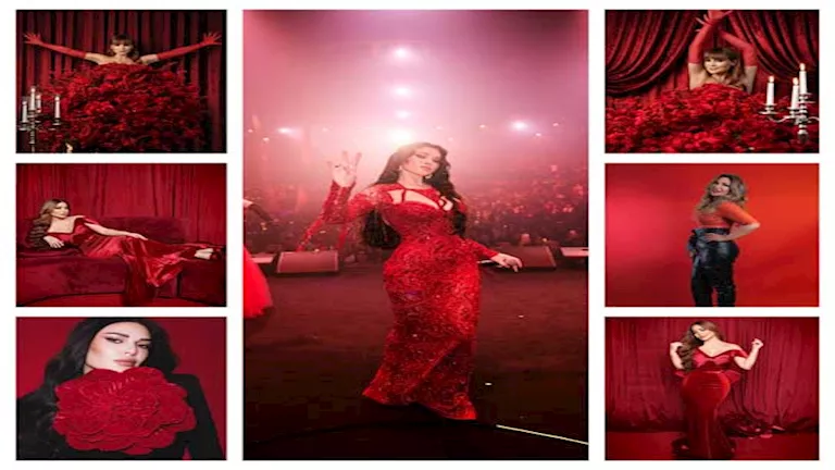 “الأحمر يليق بهن”..20 صورة من احتفالات نجوم الفن بعيد الحب