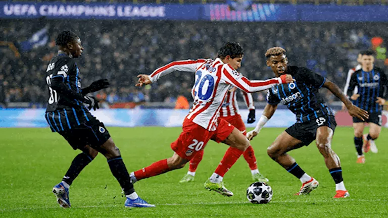 “مباراة درامية”.. أتليتكو مدريد يسقط في فخ التعادل أمام كلوب بروج بدور