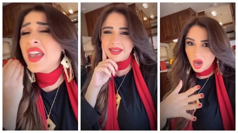 ياسمين عبدالعزيز تشعل السوشيال ميديا بغناء “عندي سؤال” لبوسي (فيديو)