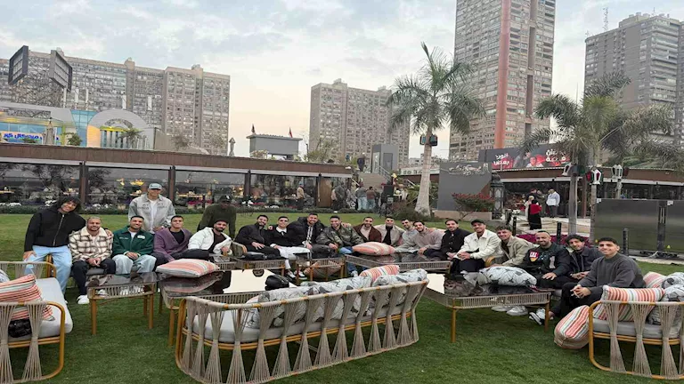 أول صور لنجوم الأهلي في إفطار تريزيجيه