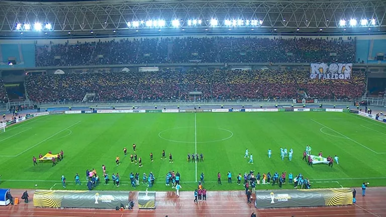 جماهير الترجي تهاجم لاعبي الأهلي قبل مباراة ربع نهائي الأبطال