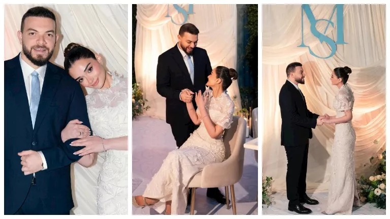 وسط أجواء عائلية.. عمرو الليثي يحتفل بخطوبة نجله على ملك أحمد زاهر