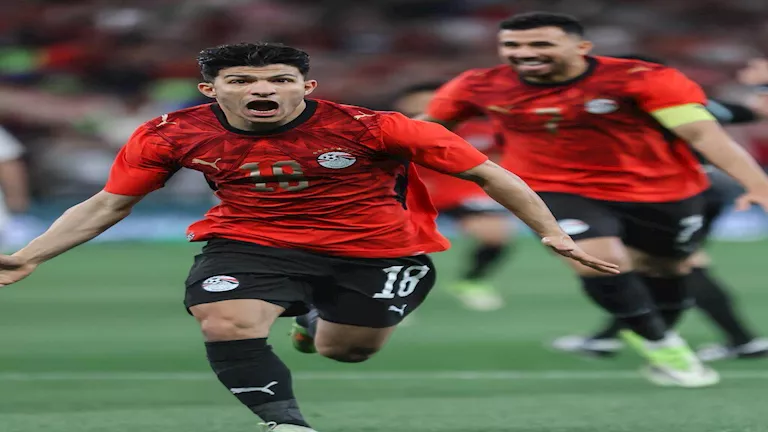 إسلام عيسى يسجل الهدف الأول لمنتخب مصر في شباك السعودية