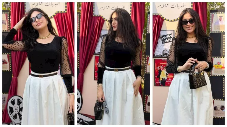 هاجر أحمد تخطف الأنظار بإطلالة أنيقة وتشارك جمهور الصور عبر موقع إنستج