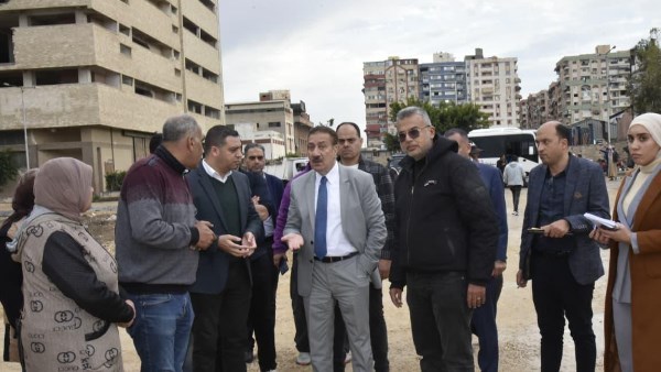 استمرار أعمال المرحلة الثانية لتطوير منطقة التصنيع والسلام الجديد بضواحي بورسعيد