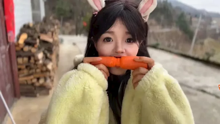 فتاة صينية تنحت تماثيل مذهلة بأسنانها وتخطف الملايين